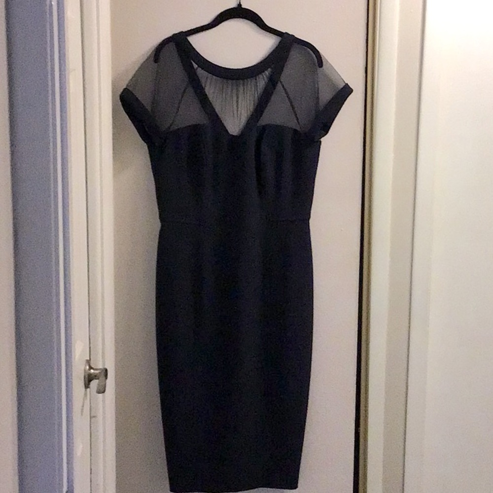 Maggy  London  The Illusion Dress Size: 12, Color: Navy Blue